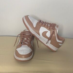 Nike Women's White and Brown Sneakers